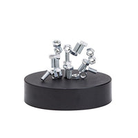 THY COLLECTIBLES Magnetic Sculpture Desk Toy for Intelligence Development Stress Relief Strong Magnet Base Solid Metal Pieces (Nut