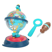 Globe Model Toy, World Globe Compact Mini Political Globe DIY Nut Combination Globe Model Toy Children Kids Toddler Education Assembly Toy Set(Blue)