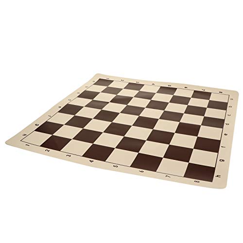 Kisangel Roll Up Chess Board Roll Up Chess Mat Tournament Chess Mat Travel Portable Chess Pad Chess Games Accessories for Kids Adults Chess Lover 16. 90in