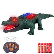 Load image into Gallery viewer, FiGoal Remote Control Alligator with LED Lights, Walking, and Roaring Sound, Crocodile Toy with LED Light Up for Kids and Toddlers 3 to 12 Years Old Boys and Girls Alligator Toys
