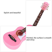 Load image into Gallery viewer, GLOGLOW Mini Guitar Model,Guitar Decoration Miniature Ornaments Mini Musical Instrument Model Gift Guitar Photo Prop with Stand Home Office Desk Decorative OrnamentAccessories
