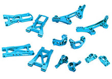 Load image into Gallery viewer, Integy RC Model Hop-ups C28618LIGHTBLUE Billet Machined Suspension Kit for Tamiya 1/10 TA07 PRO
