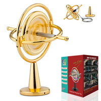 DjuiinoStar Premium Gyroscope: Sturdy&Durable, Pass 2nd Floor Drop Test, Long Spin Time (Play Tricks at Ease, Use Ball Bearings), Educational Physics Anti-Gravity Toy DG-5G