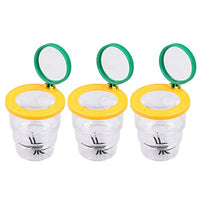 jojofuny 3PCS Insect Catcher Viewer Portable Bug Butterfly Magnifying Box Biological Observer Nature Exploration Toys for Children Kids