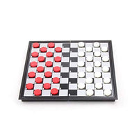 Travel Magnetic Chess1 Box, Checkers Educational Toys Game Training Folding Chess Board Games for Child Adults- Checkers Board Game 25x13x4cm Chess Set