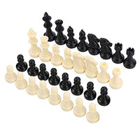 Chess Pieces with Magnetic,32pcs Plastic Magnetic Travel Chess International Chess Pieces Entertainment Tool Chessmen Pieces Only for Chess Board Game