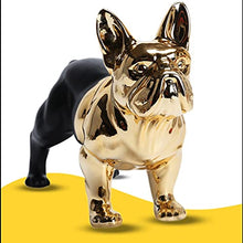 Load image into Gallery viewer, ZANZAN Money Banks for Kids Matte Black and Gold Piggy Bank Cute Ceramic Dog Money Bank Large Coin Bank with Rubber Stopper Money Box for Kids 13.3x10.8in Money Bank Counter (Color : Piggy Bank)
