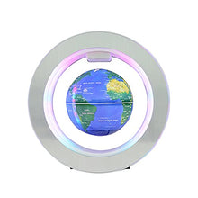 Load image into Gallery viewer, UNICH Magnetic Levitation Globe 4 inch 360 Floating Rotation Mysteriously Suspended in Air Colorful LED Light World Map Home Office Decoration Craft Fashion Birthday Gift Geography Tool (White)
