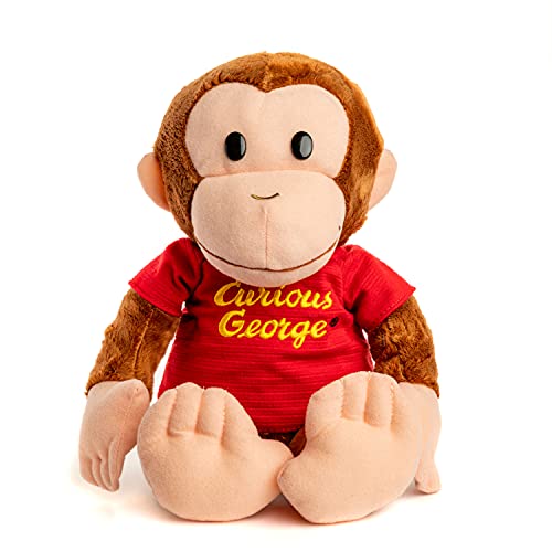 KIDS PREFERRED Curious George Press and Play Stuffed Animal with Music and Light, 12 Inches