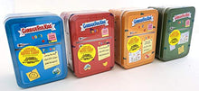 Load image into Gallery viewer, Garbage Pail Kids Topps Food Fight Blue, Green, Red &amp; Orange Set of 4 Trading Card Collector Tins
