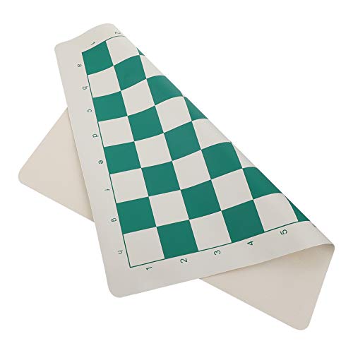 Kisangel Roll Up Chess Board Roll Up Chess Mat Tournament Chess Mat Travel Portable Chess Pad Chess Games Accessories for Kids Adults Chess Lover 20. 04in