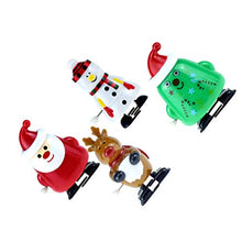 Load image into Gallery viewer, Amosfun 4pcs Christmas Wind Up Toys Santa Tree Snowman Reindeer Wind up Stocking Stuffers Christmas Party Favors for Kids
