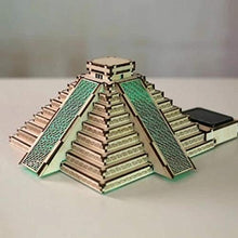 Load image into Gallery viewer, MaviGadget Wooden Solar Assemble The Pyramid of Maya
