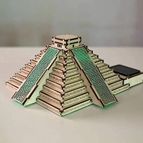 MaviGadget Wooden Solar Assemble The Pyramid of Maya