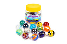 Load image into Gallery viewer, Shooter Glass Marbles Bundle, Pack of 15, 1 inch, with Practical Container
