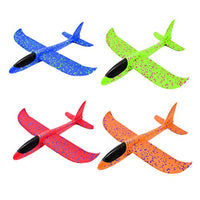Toyvian 4pcs Airplanes Manual Throwing Outdoor Sports Toys Glider Plane for Challenging Children Games Toy M