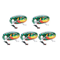 GLOGLOW Clockwork Frogs, 5Pcs 3in Jumping Frog Frogs Iron Sheet Frogs Wind up Toys for Kids Toddlers Party Gift(5 Pcs) Wind-Up Toys