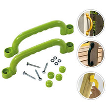 Load image into Gallery viewer, BESPORTBLE 1 Pair Playground Safety Plastic Handles Playset Grab Handles Kids Hand Grip Bar for Playhouse Treehouse Jungle Gym Climbing Frame Swing Set Accessories
