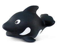 DolliBu Killer Whale Bath Buddy Squirter - Floating Orca Whale Rubber Bath Toy, Fun Water Squirting Bathtime Play for Toddlers, Cute Sea Life Animal Toy for The Bathtub, Beach & Pool for Girls & Boys