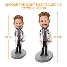 Load image into Gallery viewer, Sobeamix Custom Bobblehead with Your Head and Funny Body,8.6&quot; One Person Personalized 100% Handmade Polymer Clay Figures Bespoke Sculpture from Photos Best Love Mother&#39; s Day Gift
