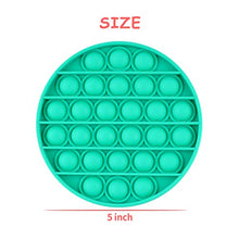 Load image into Gallery viewer, Push Pop Bubble Fidget Sensory Toy, MoBeauty Silicone Fidget Toy Relieve Stress Autism Fidget Toys for Anxiety (Green, Round)
