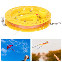 Load image into Gallery viewer, VGEBY Kite Reel, Lightweight ABS Mute Large Bearing Kite Line String Winder Grip 360 Rotating Universal Wheel 20cm with 200M Line(Yellow) Children&#39;s Outdoor Entertainment Supplies
