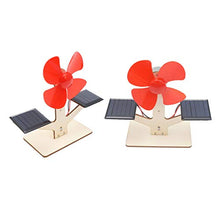 Load image into Gallery viewer, NUOBESTY DIY Solar Fan Toy Wooden Assembly Model Science Experiment Kits for Children Kids Students Brain Development Explorer

