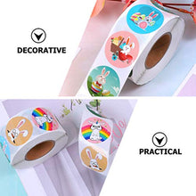Load image into Gallery viewer, NUOBESTY 1 Roll/ 500pcs Easter Bunny Stickers Self- Adhesive Sealing Sticker Rabbit Envelope Seals Gift Labels Baking Paster for DIY Craft Wedding Party Favors Assorted Color 3. 8cm
