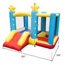 Load image into Gallery viewer, SHUISHUI Inflatable Bounce House, Castle Jumping Bouncer with Water Slide, Splashing Water Pool Inflatable Jumping Castle with Slide ?Include Air Blower 271280214cm
