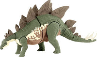 ?Jurassic World Camp Cretaceous Mega Destroyers Stegosaurus Dinosaur Action Figure, Toy Gift with Movable Joints, Attack and Breakout Feature