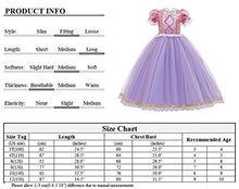 Load image into Gallery viewer, WonderBabe Little girl princess costume Christmas birthday cosplay fancy dress up costume with accessories (Purple,8T,7-8Years)
