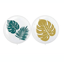 Load image into Gallery viewer, Tropical Leaves 24-inch Jumbo Latex Balloons - 2 pcs
