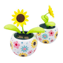 Load image into Gallery viewer, Solar Powered Dancing Flowers Dashboard Dancing Flowers in Colorful Pots Solar Flower Toy Swinging Dancer Toy for Car Dashboard Office Desk Home Decor
