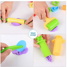 Load image into Gallery viewer, YOMIUP Play Doh Kits 20pcs Smart Dough Tools with 5pcs Extruder Tools (Random Color)
