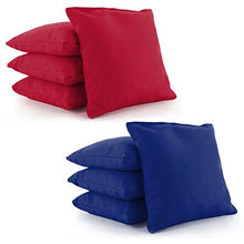 Load image into Gallery viewer, Tailor Spot Cornhole Bags Set of 8 Corn-Filled ACA Regulation 25+ Colors (Red-Royal Blue)
