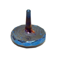 Load image into Gallery viewer, MetonBoss Damascus Rosen Titanium Spinning Top - Made with Aerospace Grade 5 Titanium (Heat Colored Purple)
