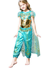 Load image into Gallery viewer, Lito Angels Toddler Girls Princess Costumes Green Birthday Halloween Fancy Dress Up Size 3T C
