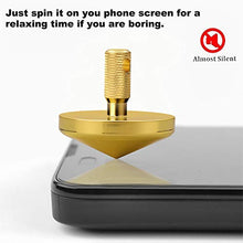 Load image into Gallery viewer, Precision Brass Spinning Top (Gold-Plated), Pocket &amp; Backpack Gadget EDC Fidget Toy for Men, Unique Gift for Inception Top Fans,Adults,Kids
