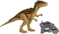 ?Jurassic World Mega Destroyers Carcharodontosaurus Dinosaur Action Figure, Toy Gift with Movable Joints, Attack and Breakout Feature