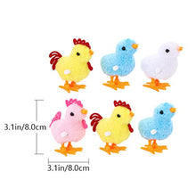 Load image into Gallery viewer, LUOZZY Easter Chicken Toys Lovely Wind-up Chick Toys Plush Clockwork Toys Easter Party Favors 6 Pcs(Mixed)
