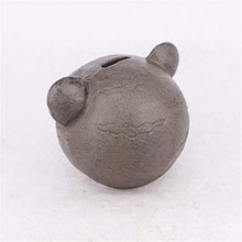 Load image into Gallery viewer, Teerwere Coin Bank Cast Iron Piggy Bank Coin Cans Cast Iron Iron Crafts Home Decoration Children Money Jar (Color : Iron, Size : 11.6x10.4x10cm)
