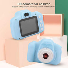 Load image into Gallery viewer, Mini Digital Camera, Children Eye-Friendly and Cear HD Cartoon Camera DIY Photos Video Recording, with 2.0in IPS Screen, Photo Frames, for Kids(Blue)
