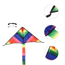 Load image into Gallery viewer, PRETYZOOM Kids Cartoon Rainbow Shape Kites Long Tail Kites for Outdoors (Colorful) Hawaiian Favors
