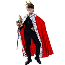 Load image into Gallery viewer, DSplay Kids Regal King Cape Costume (7-9Y)
