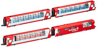 Alps Glacier Express (Add-On 4-Car Set) (Model Train) by Kato