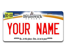 Load image into Gallery viewer, BRGiftShop Personalized Custom Name Canada New Brunswick 6x12 inches Vehicle Car License Plate
