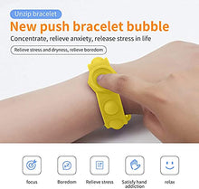 Load image into Gallery viewer, NSOP Stress Relief Wristband Fidget Toys,Wristband Simple Dimple, Hand Finger Press Silicone Bracelet Toy for Kids Adults ADHD ADD Anxiety Autism (Five Colors)
