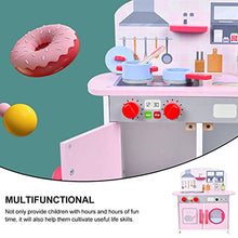 Load image into Gallery viewer, IMIKEYA Kids Kitchen Playset Play Kitchen Accessories Toys with Light and Music Kitchenware Cooking Toy Cookware Playset Kids Tableware Playset for Home Nursery Child Playing
