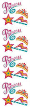Load image into Gallery viewer, Jillson Roberts Prismatic Stickers, Princess, 12-Sheet Count (S7324)
