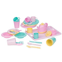 Play Circle By Battat â?? Dishes Wishes Dinnerware Set â?? Colorful Plates, Teapot, Cups, Spoons, Fo